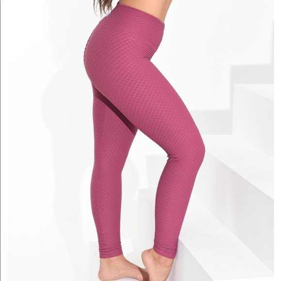 Booty by Brabants Pants - Booty By Brabants Croco Burnt Rose Leggings